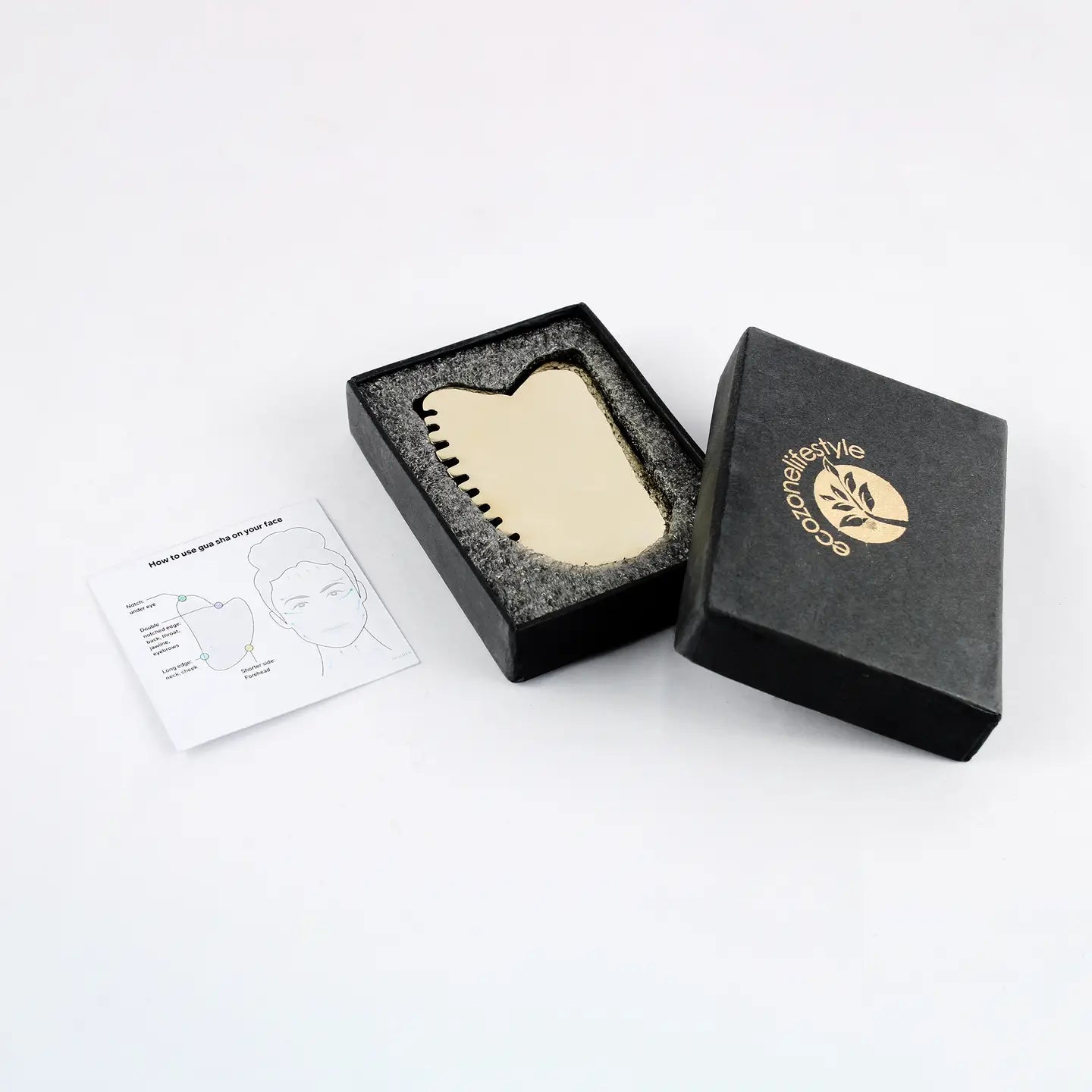 Econzonelifestyle Kansa Gua Sha with Teeth